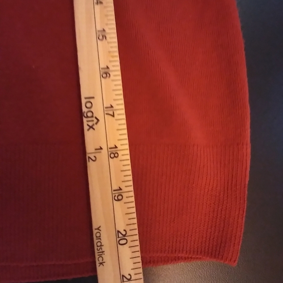 Morgano Rust Orange Turtleneck Sweater 100% Pure New Wool Made In Italy Size M - Picture 3 of 7